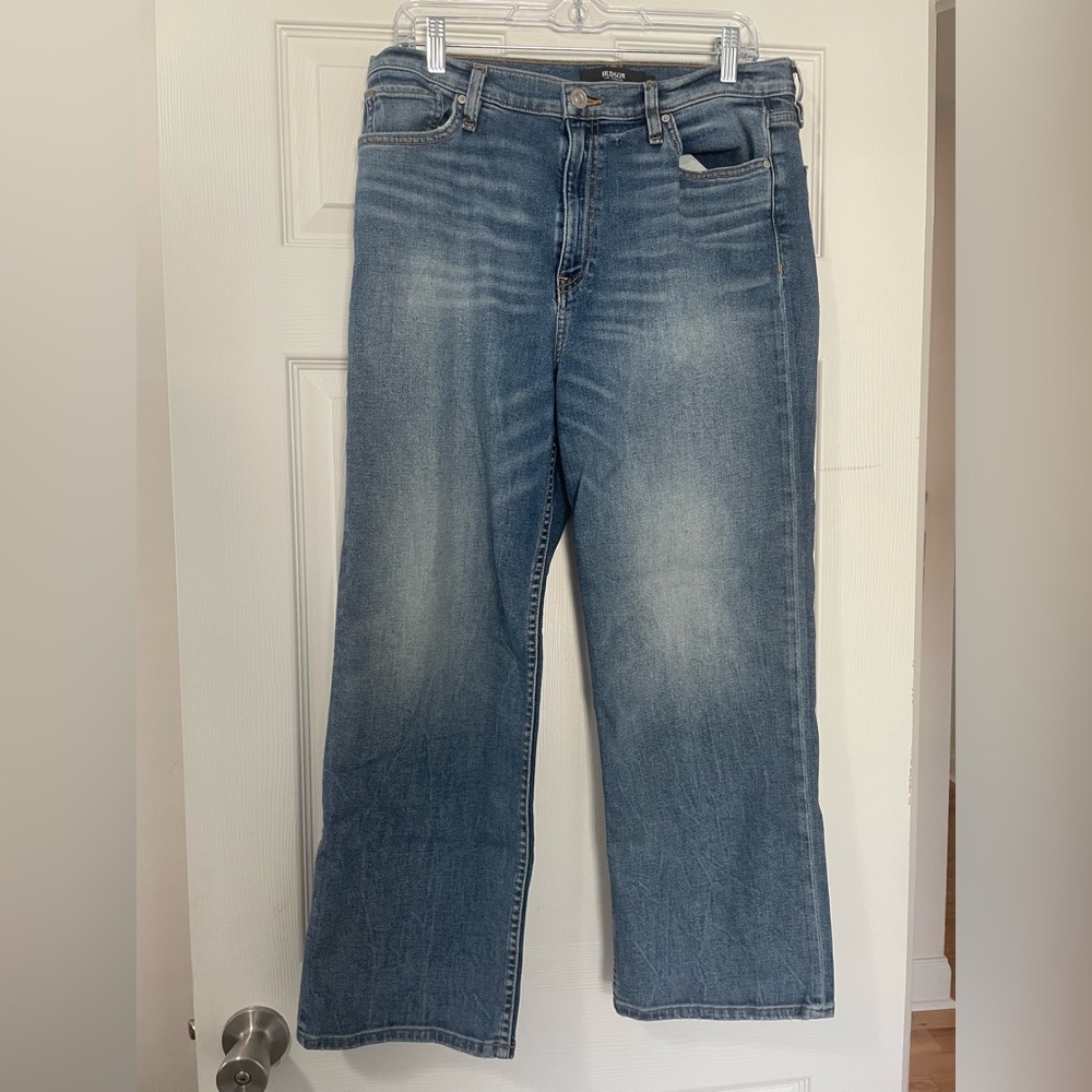 Hudson “Remi” Straight, Cropped Women’s Jeans Light Blue Size 30